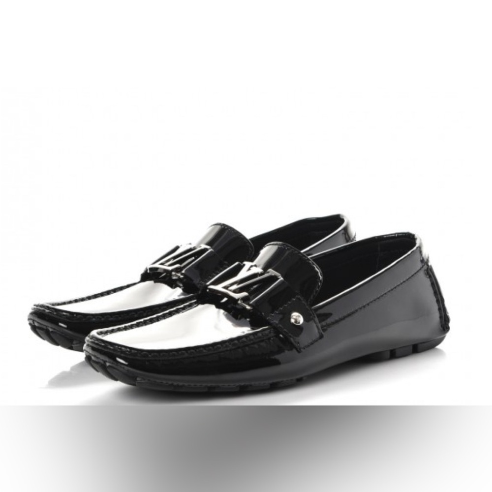 LOUIS VUITTON Patent Monte Carlo Loafers sz 12
